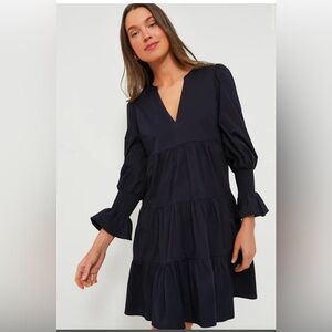 Pomander Place Navy Cotton Poplin Kenzo Dress